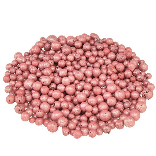 Strålende dekorative perler 4mm - 8mm røde dekorative granulat 1 liter