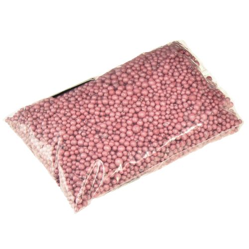 Artikel Strålende dekorative perler 4mm - 8mm røde dekorative granulat 1 liter