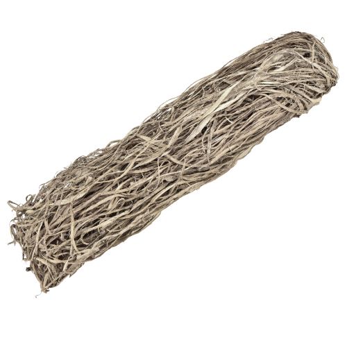 Artikel Dekorative fibre til kunsthåndværk naturlige brune hvide naturmaterialer 500g