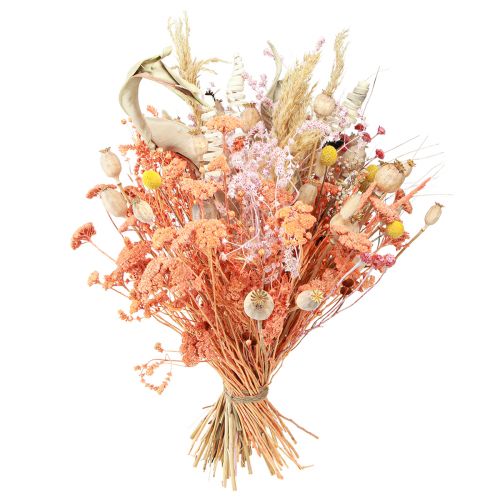 Artikel Farverig tørret blomsterbuket Eksotisk buket 55cm 120g