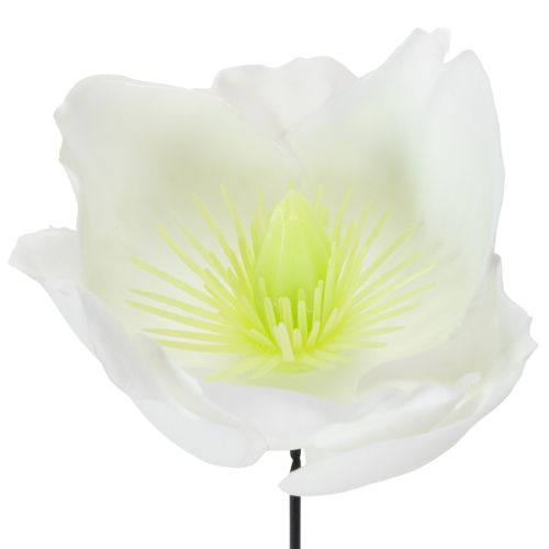 Artikel Julerose på ståltråd, hvid, 50 stk.