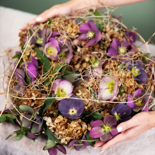 Artikel Juleroser Kunstig Snerose Lilla Blossom L35cm 6 stk