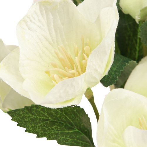Artikel Julerose buket 39cm creme