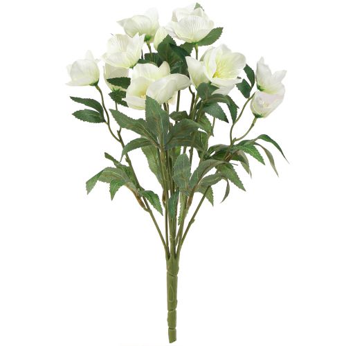 Artikel Julerose buket 39cm creme