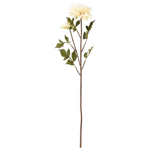 Artikel Krysantemum creme kunstig blomst med 2 blomster L70cm