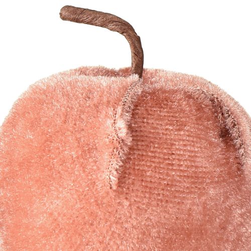 Artikel Dekorative æbler stof æblefløjl brun gul Ø5cm H6cm 12 stk