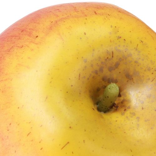 Artikel Dekorativ æblegul og rød dekorativ frugtmad dummy Ø9cm