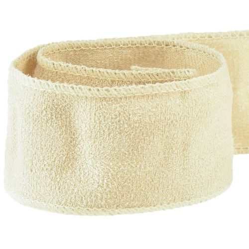 Artikel Dekorativt bånd fløjl bånd dekorativt bånd smykker bånd beige B50mm L8m