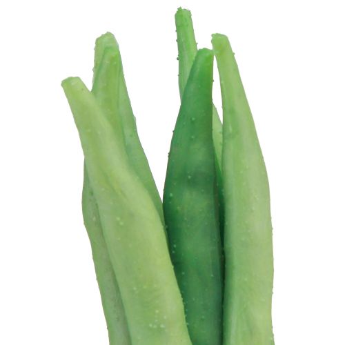 Artikel Dekorative bønner Kunstige Grøntsager Grøn Real Touch 17cm 6 stk