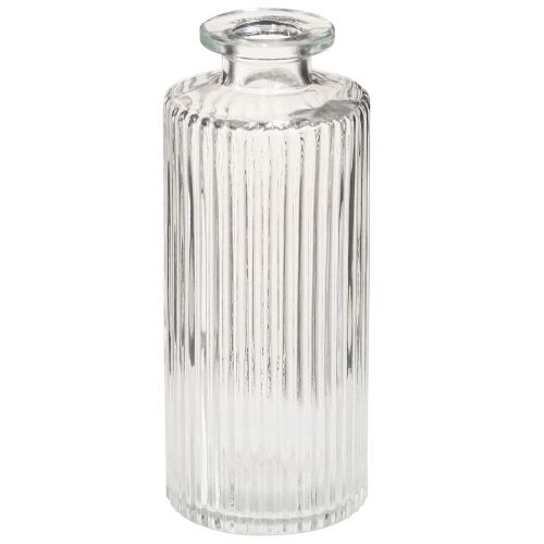 Artikel Dekorationsflasker Glas Minivaser Klar Retro H13cm 6 stk