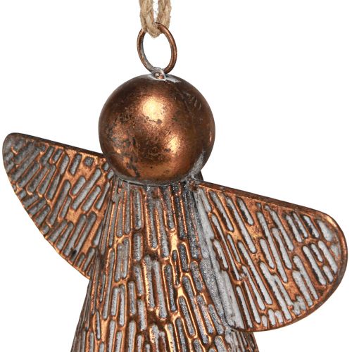 Artikel Dekorativ klokke skytsengel metal bronze 19,5x12x19cm vintage