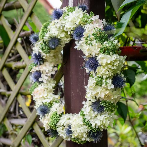 Artikel Dekorativ hortensia kunstig hvid sneboldhortensia 65cm