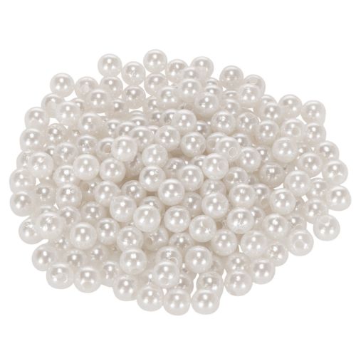 Dekorative hvide perler, Ø8 mm, 250 stk. købe | Floristik24.dk