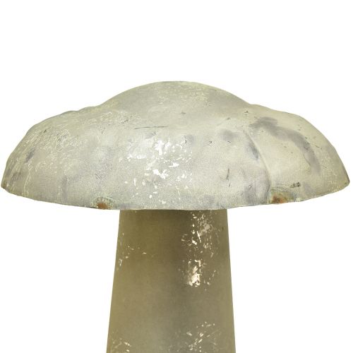 Floristik24 Dekorativ svampe metal efterårsdekoration rustgrøn vintage 36cmx62cm