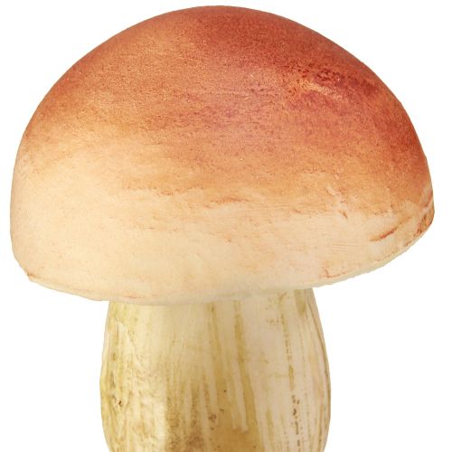 Artikel Pyntesvampe på pinde små og store brune H10/11,5cm 8 stk.