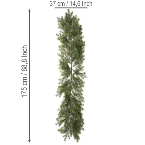 Kunstig grangren-guirlande til kreativ blomsterdekoration, 175 cm | Floristik24.dk