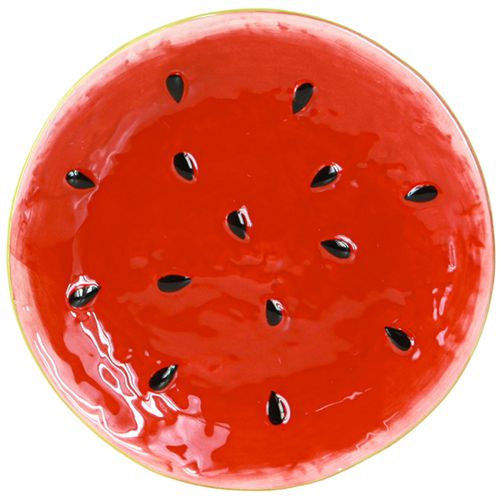 Dekorativ tallerken Keramik tallerken Vandmelon Keramik Ø16cm 2stk