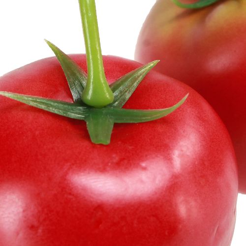 Artikel Dekorative tomater 2 kunstige tomater på pande Ø6cm L15cm