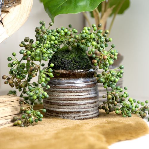 Artikel Dekorativ plantekasse keramik metallic brungrå 10,5×10cm 2stk