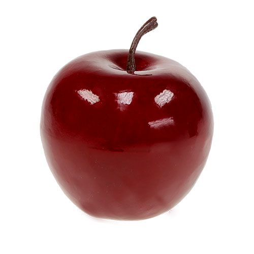 Floristik24 Dekorativ æble rød, skinnende 6 cm 6stk