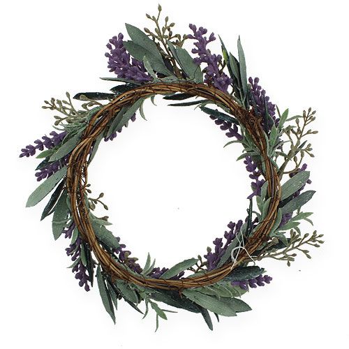 Floristik24 Lavendelkransgrøn, violet Ø21cm