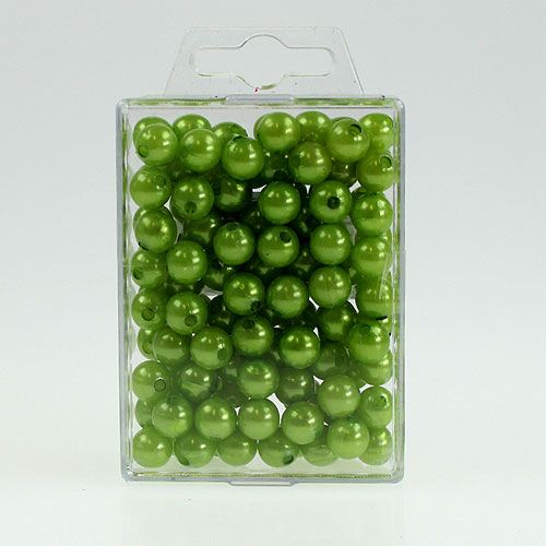 Artikel Dekorative perler Ø10mm grønne 115 stk.