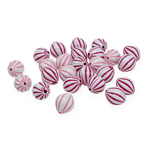Floristik24 Spredt perle 2-farvet Ø1,3cm 300p