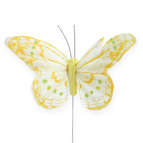Artikel Dekorative sommerfugle på wiren 10 cm 12stk