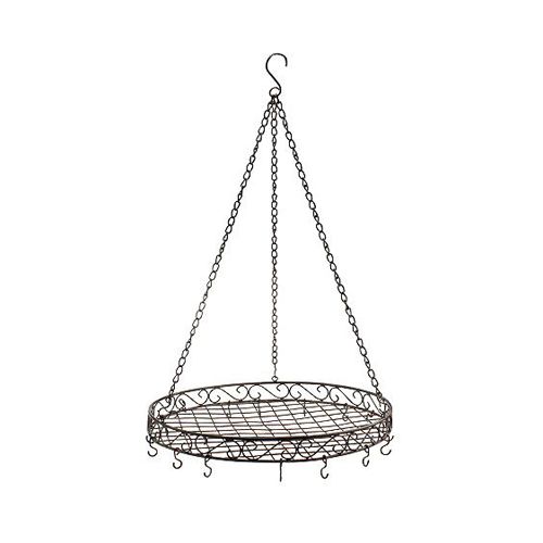 Floristik24 Dekorativ bakke til ophæng Ø30cm brun L45cm