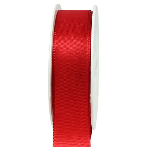 Gave- og dekorationsbånd rød 40mm 50m