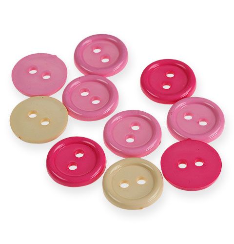 Floristik24 Dekorative knapper Ø3.5cm 3-farvet 46 stk
