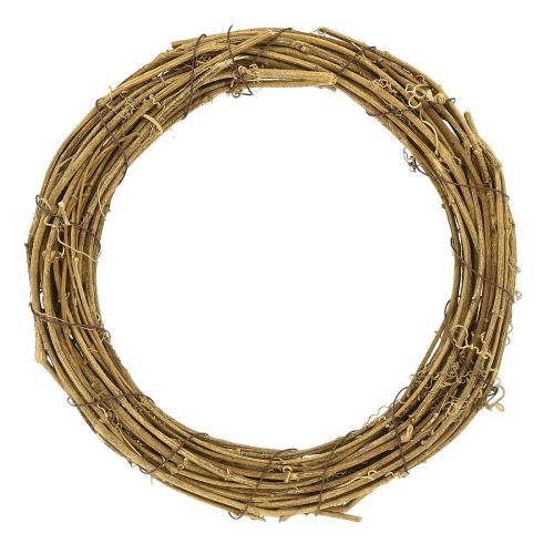 Dekorativ krans ranke krans natur krans blank Ø25cm 4 stk