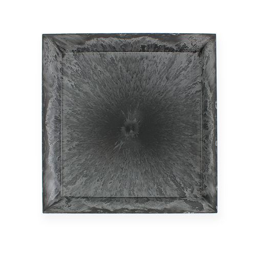 Plastplade 20 cm x 20 cm firkantet antracit 6stk