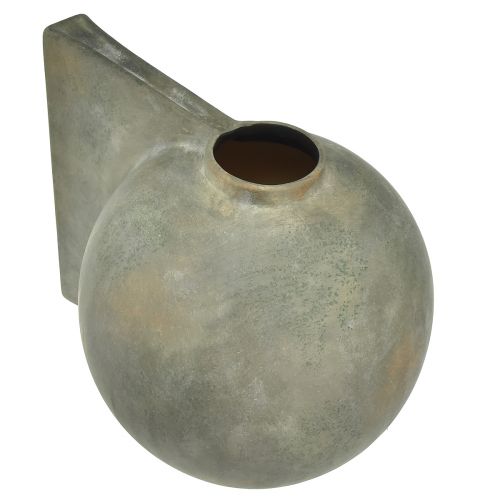 Artikel Dekorativ vase keramik antik look bronze grå 30×20×24cm