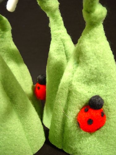 Floristik24 Æggvarmer filtblomster 16cm 4stk