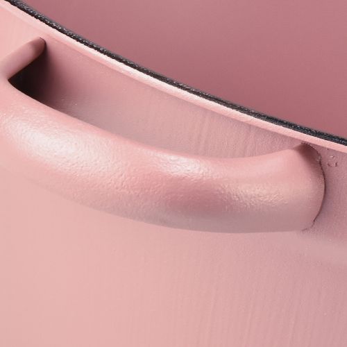 Artikel Spand med håndtag metal plantebakke pink Ø22,5cm H10,5cm
