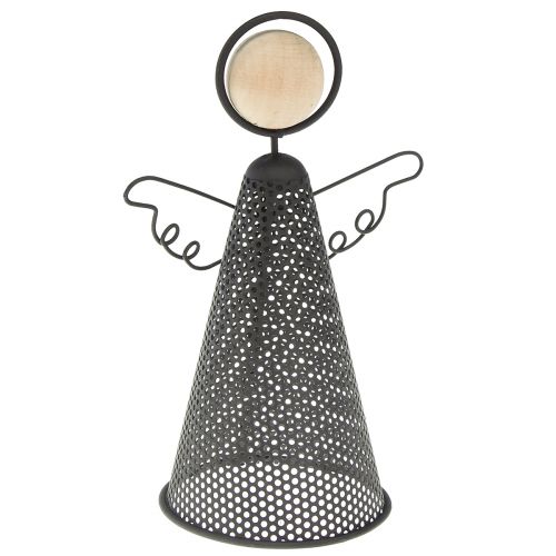 Artikel Englefigur Jul Metal Sort Natur 15,5cm 2stk