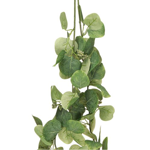 Artikel Kunstig Eucalyptus Grøn Bladguirlande med 2 Øjner 160cm