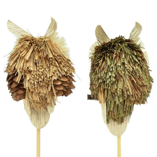 Artikel Ugle dekorative blomsterpropper efterårsdekoration natur Ø4cm H8cm 4stk