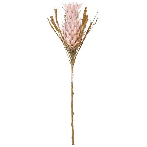 Artikel Eksotisk kunstig blomst pink stor ananas blomst 74cm