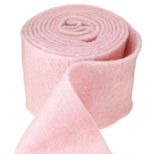 Floristik24 Filtbånd pink pottebånd uld bånd uldfilt B15cm L5m