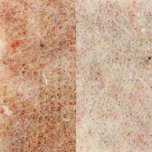Artikel Filtbånd uldbånd dekorativt stof brun-rød beige uldfilt 7,5 cm 5 m