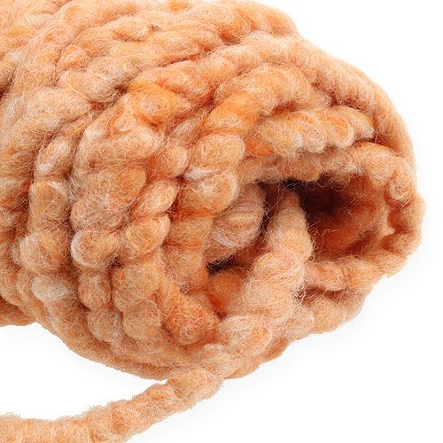 Artikel Filtsnor fluffy Mirabell 25m lys orange