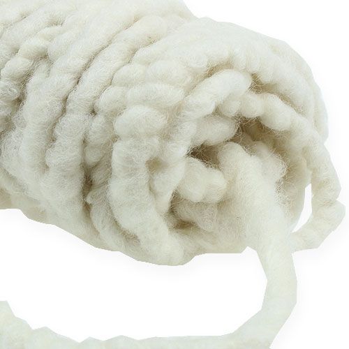 Artikel Filtsnorfleece Mirabell 25m hvid