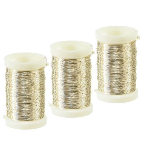 Artikel Blomsterhandler tråd myrtråd champagne 0,30mm 100g 3 stk