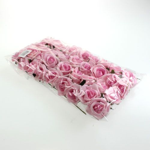 Floristik24 Skumrosa Ø4,5cm lys lilla 36p