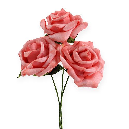 Floristik24 Skumrosa Ø 6cm pink 27p