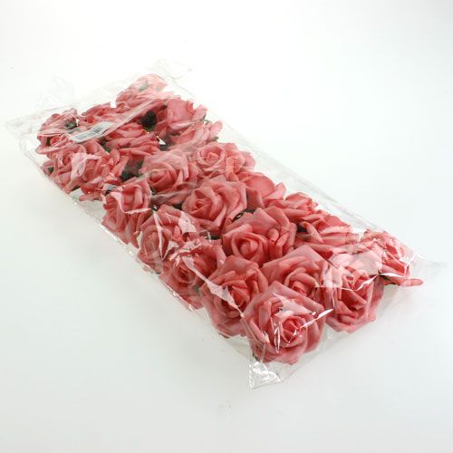 Floristik24 Skumrosa Ø 6cm pink 27p