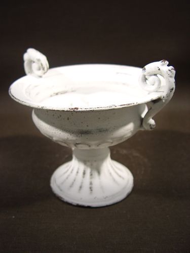 Floristik24 Cup m. Håndtag Ø 16cm H12.5cm hvid