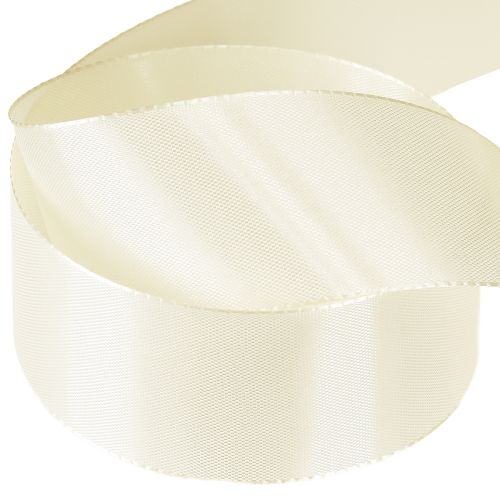 Artikel Gavebånd og dekorativt bånd taftbånd cremefarvet 40mm 50m